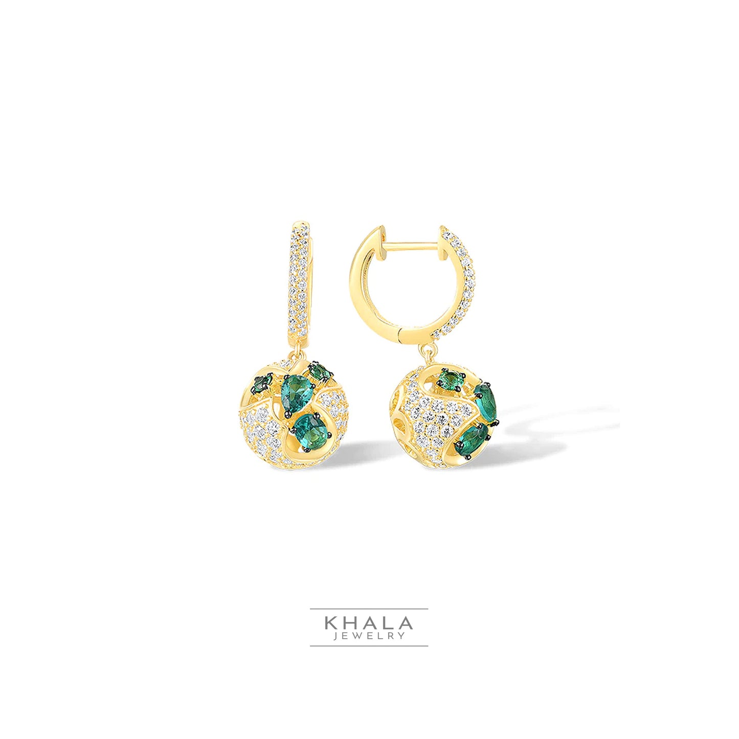 SHEREE Spinel Drop Hoop Earrings