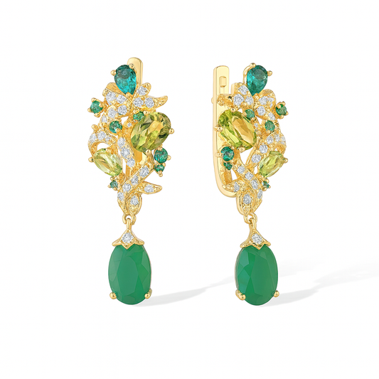 ACCASIA Spinel Cluster Earrings