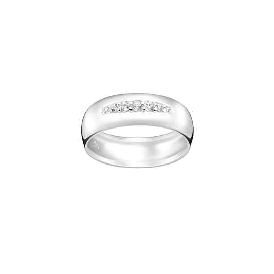 SYNNE Classic Band Ring CZ