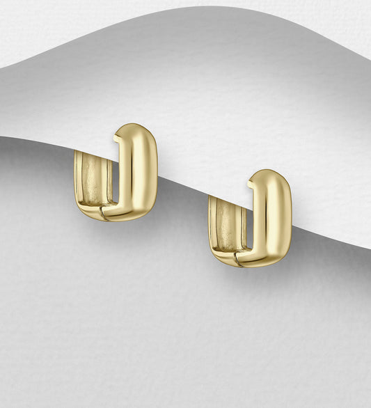 ERIKA 14k Square Hoops