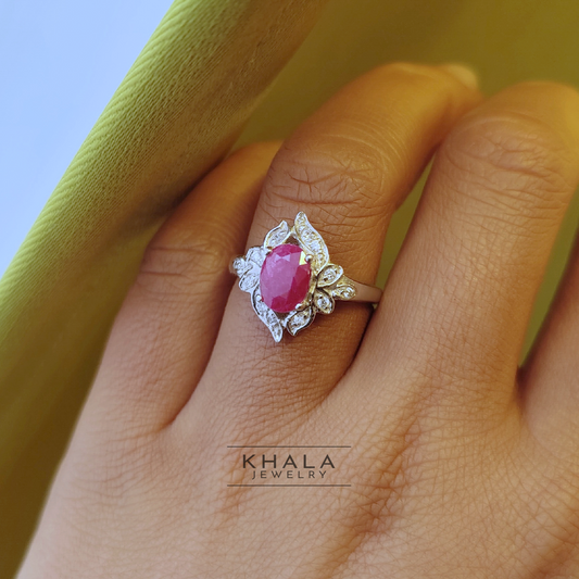 RUBINA Raw Ruby Ring